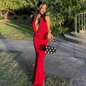 Peppermayo dedicated red maxi dress